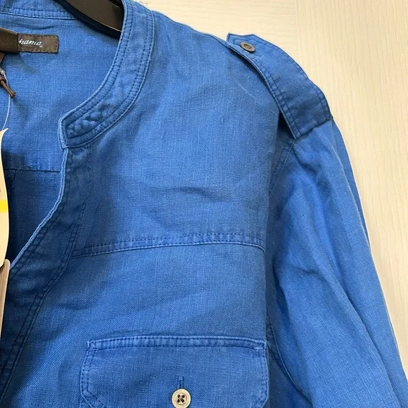 Tommy Bahama Linen Dress M Blue - Picture 4 of 5